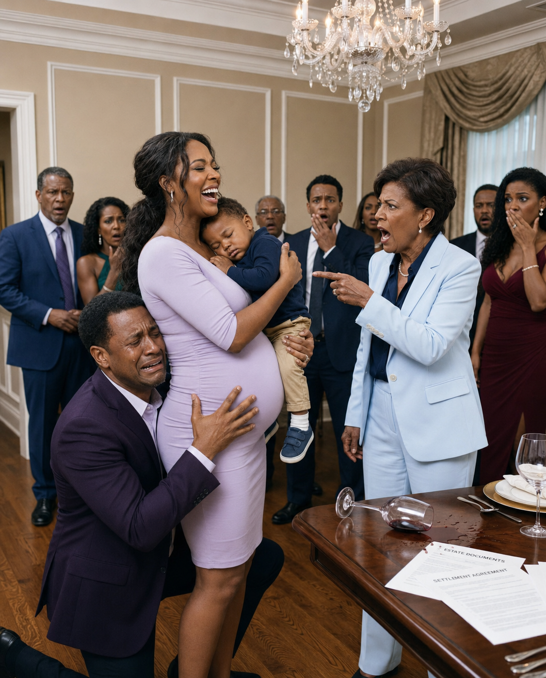 My husband invited me to a family dinner, but when I arrived there was no food: only a DNA test, an angry mother-in-law and an accusation that broke my heart: “That child is not my son’s,” until a stranger walked in with the hidden truth.