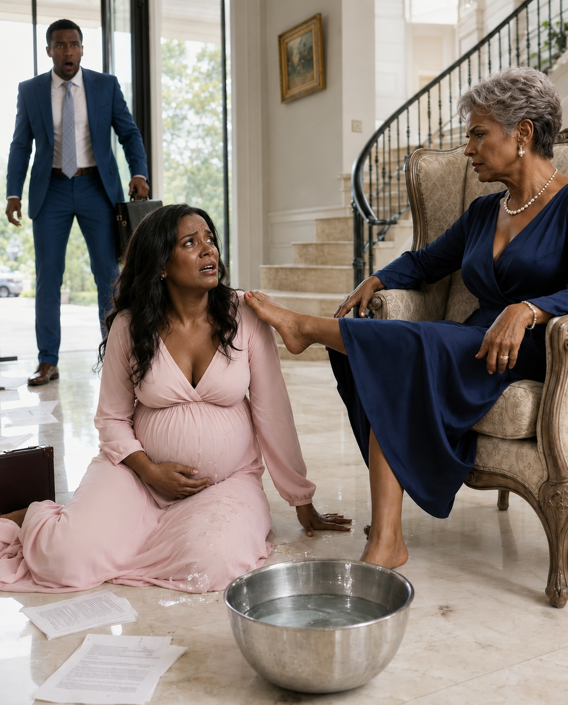 I came home early to grab a folder and found my wife, eight months pregnant, on her knees washing my mother’s feet. “She’s only paying for the food she eats,” my mother said.
