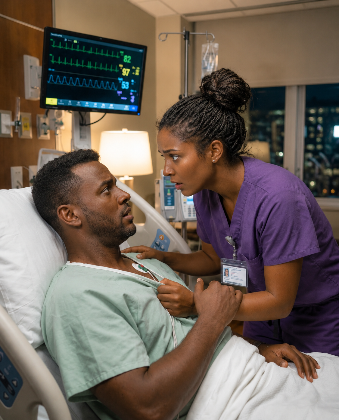 A Night Nurse Gave A Gentle Goodbye Kiss To A Man Worth Millions Who Hadn’t Woken Up In Months, Thinking He Might Never Return, But Seconds Later His Eyes Slowly Opened And He Reached Out To Hold Her