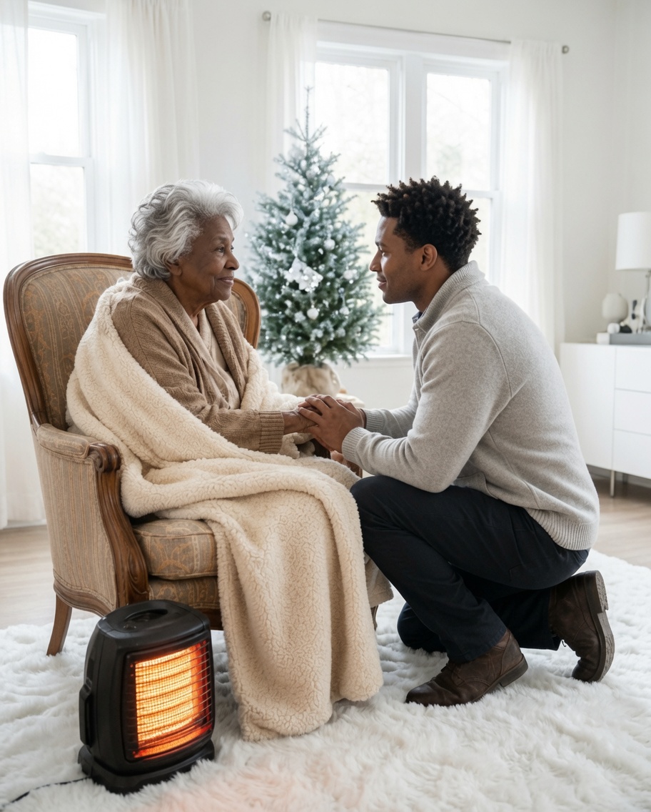 For Two Months, I Slept In My Late Husband’s Coat While My Daughter-In-Law Told Everyone She Was Taking Care Of Me. Then Christmas Morning Arrived, My Son Looked At The Frost On The Glass, And I Finally Said The Words I Had Been Saving: “Derek, I Haven’t Had Proper Heat Since October.”