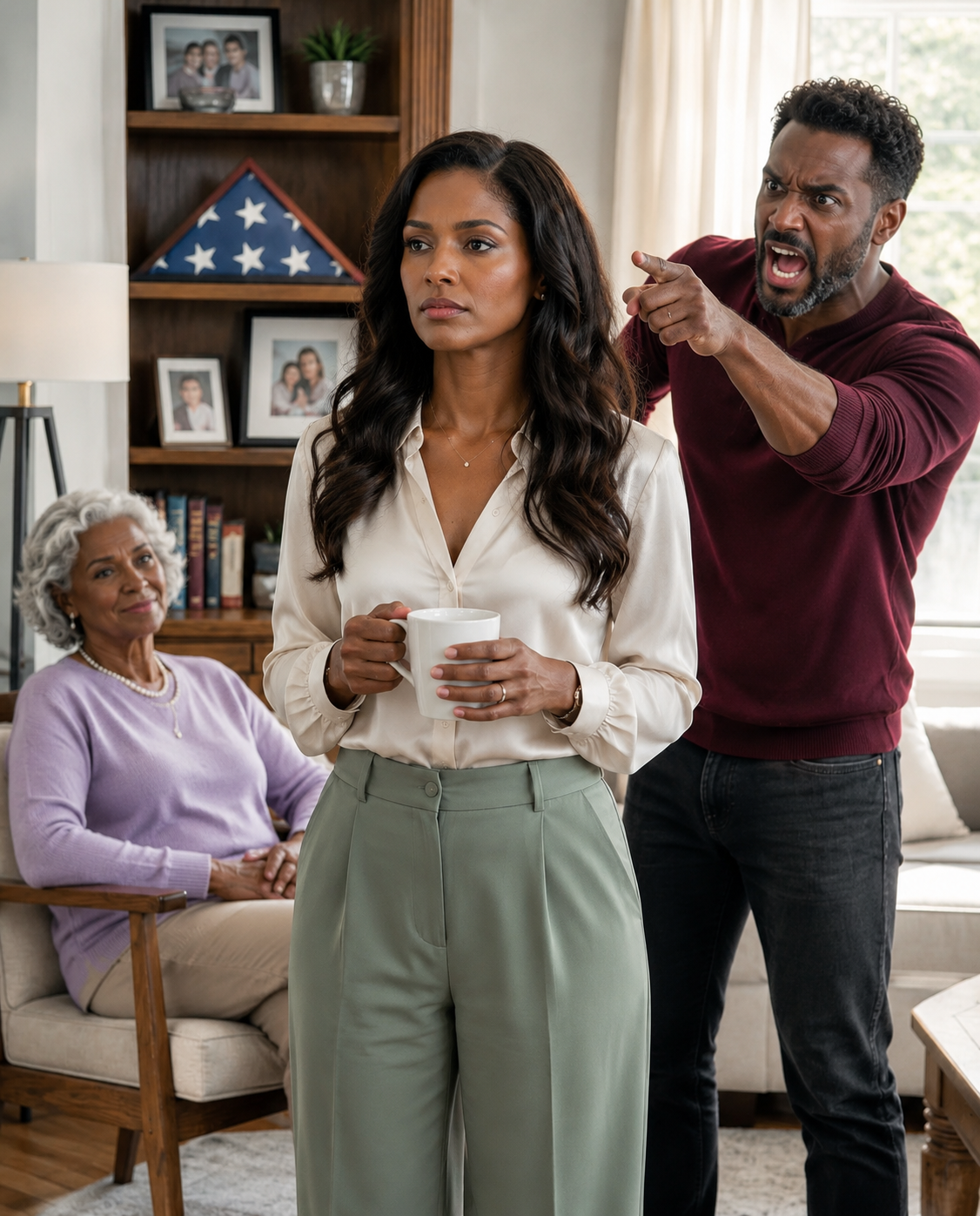 My mother-in-law looked me in the eyes and said, “From now on, your paycheck will be deposited into our account.” I was stunned in the house I had helped pay for… but the worst part was hearing my husband ask if I earned more than he did.