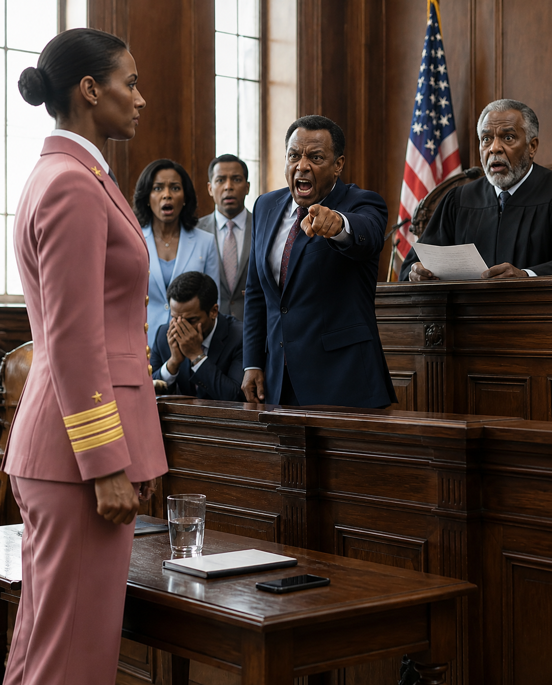 “No service. No sacrifice. All fiction,” my father confidently told the judge. Behind him, three witnesses nodded in agreement while my brother looked down in shame. I sat there and said absolutely nothing. But the smug smiles vanished the moment the judge opened a letter left by a deceased general. The judge looked up, stunned, and read the words aloud: “She earned everything. She’s a General.”