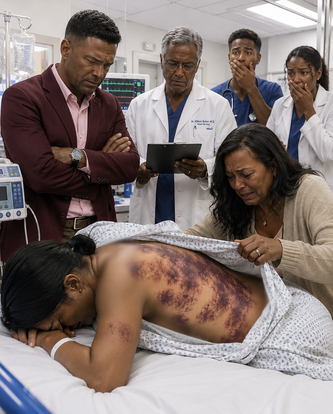 My stepdaughter was brought into the ER unconscious, and my husband calmly told the doctor, “She’s always been reckless. She must have fallen down the stairs again.”