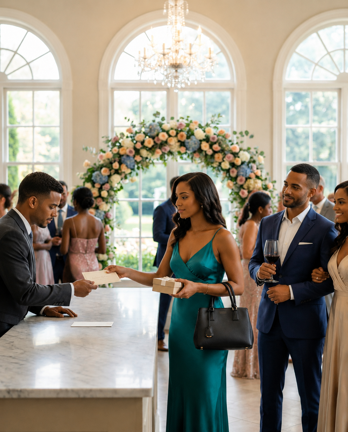 “She’s Just The Driver,” My Husband Said At The Wedding Check-In, Thinking I Would Stay Silent Like Always—But I Didn’t. I Left A Gift Behind And Walked Away. And When That Gift Was Opened, Every Illusion They Had Fell Apart.