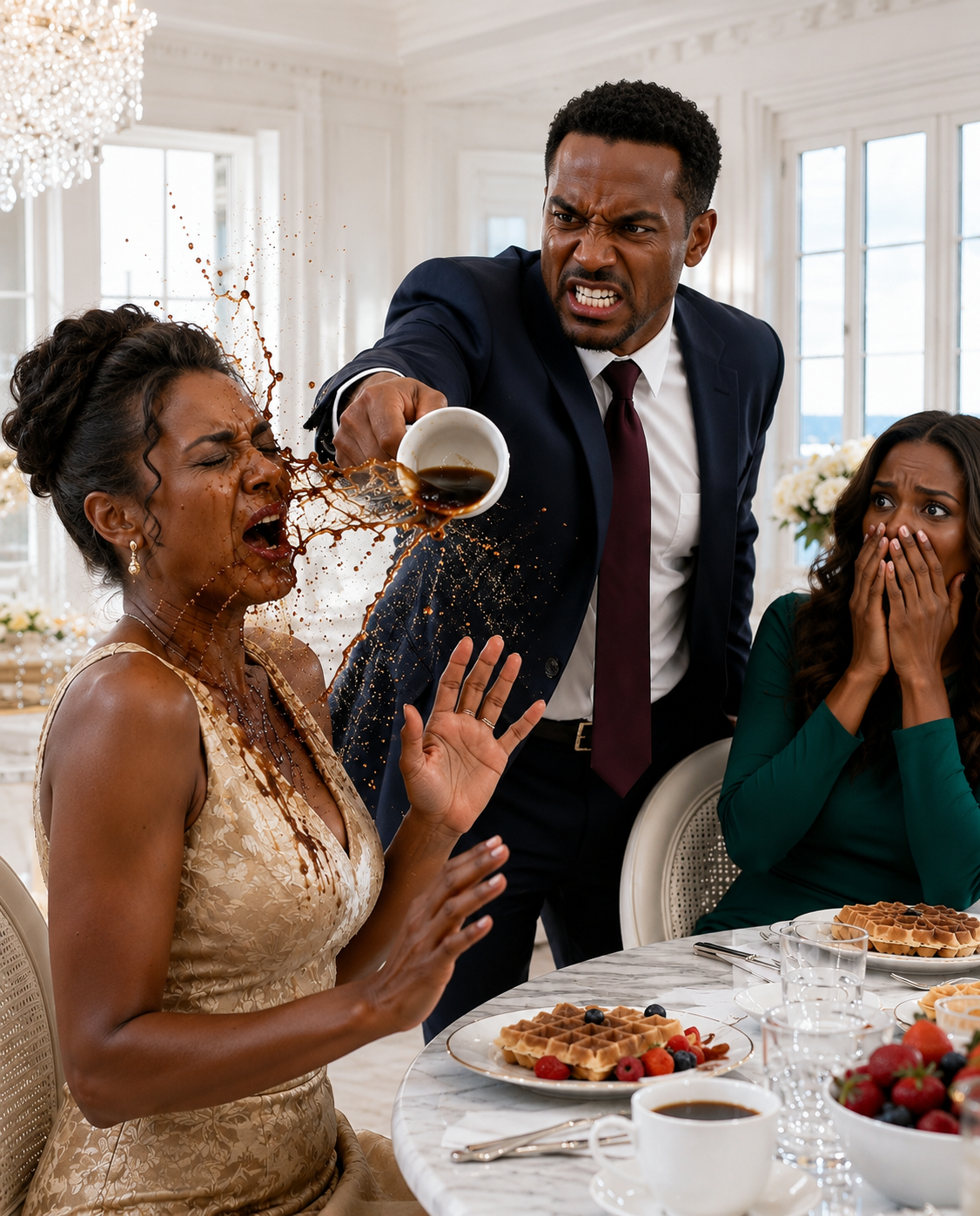 During breakfast, my husband th:rew scalding hot coffee in my face because I refused to give my bank card to his sister. He simply said, “You either obey or you leave.” I went to the hospital, kept the medical report, and when I came back, I left my wedding ring on the table… never imagining what he would find afterward.