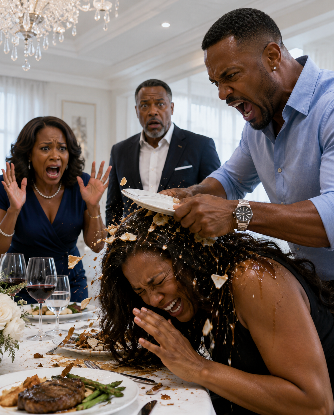 My Husband Smashed a Plate Over My Head at Family Dinner Because I Refused to Give His Mom My Apartment… Then I Stood Up and Said, “You Have No Idea What I’m Capable Of.”
