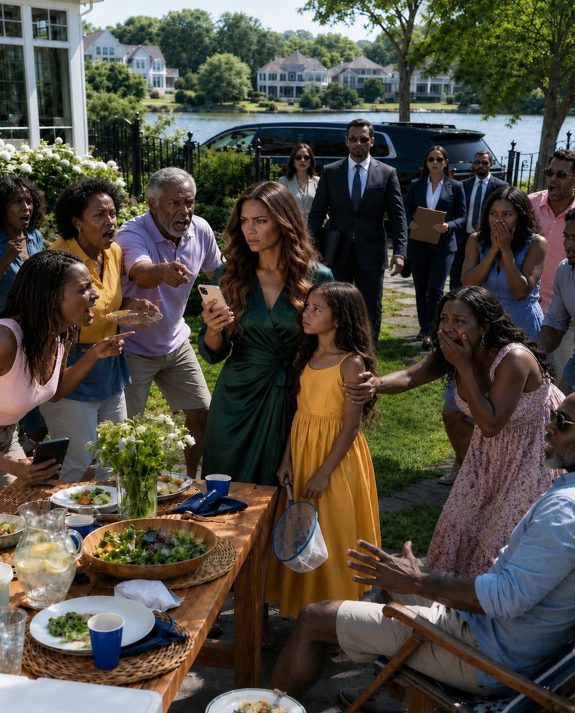 “Poor Kids Have to Earn Their Food,” My Sister Smirked, Taking Away My Daughter’s Plate and Handing Her a Pool Net. I Stayed Silent and Made One Call to a Former Client—By Sunset, My Sister Was in Tears When Her…