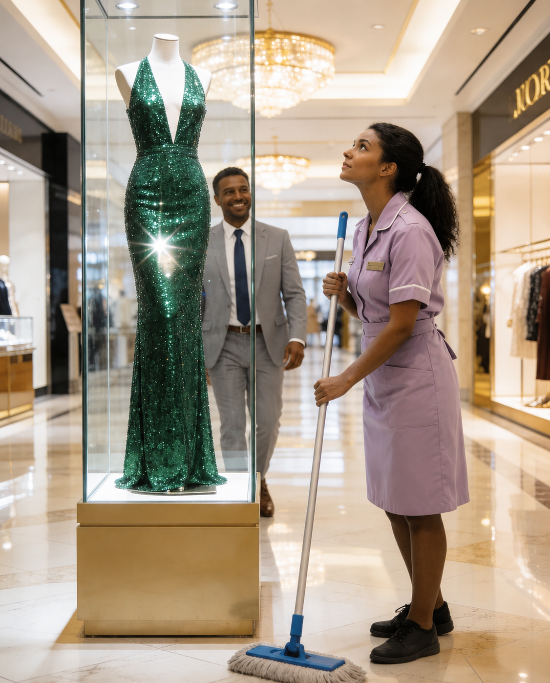 Seven Years After the Divorce, He Ran Into His Ex-Wife Working as a Cleaner—Staring Silently at a Million-Dollar Dress