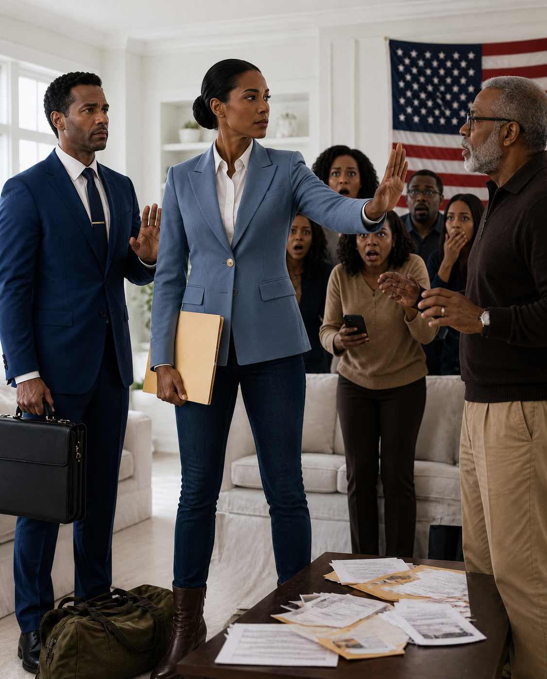 I looked my father dead in the eye and delivered a final warning: “If your wife says one more word about my military savings, the polite talk is over. I will handle her myself, making it crystal clear exactly where she stands and why she won’t touch a single dime of my money. Do you understand?”