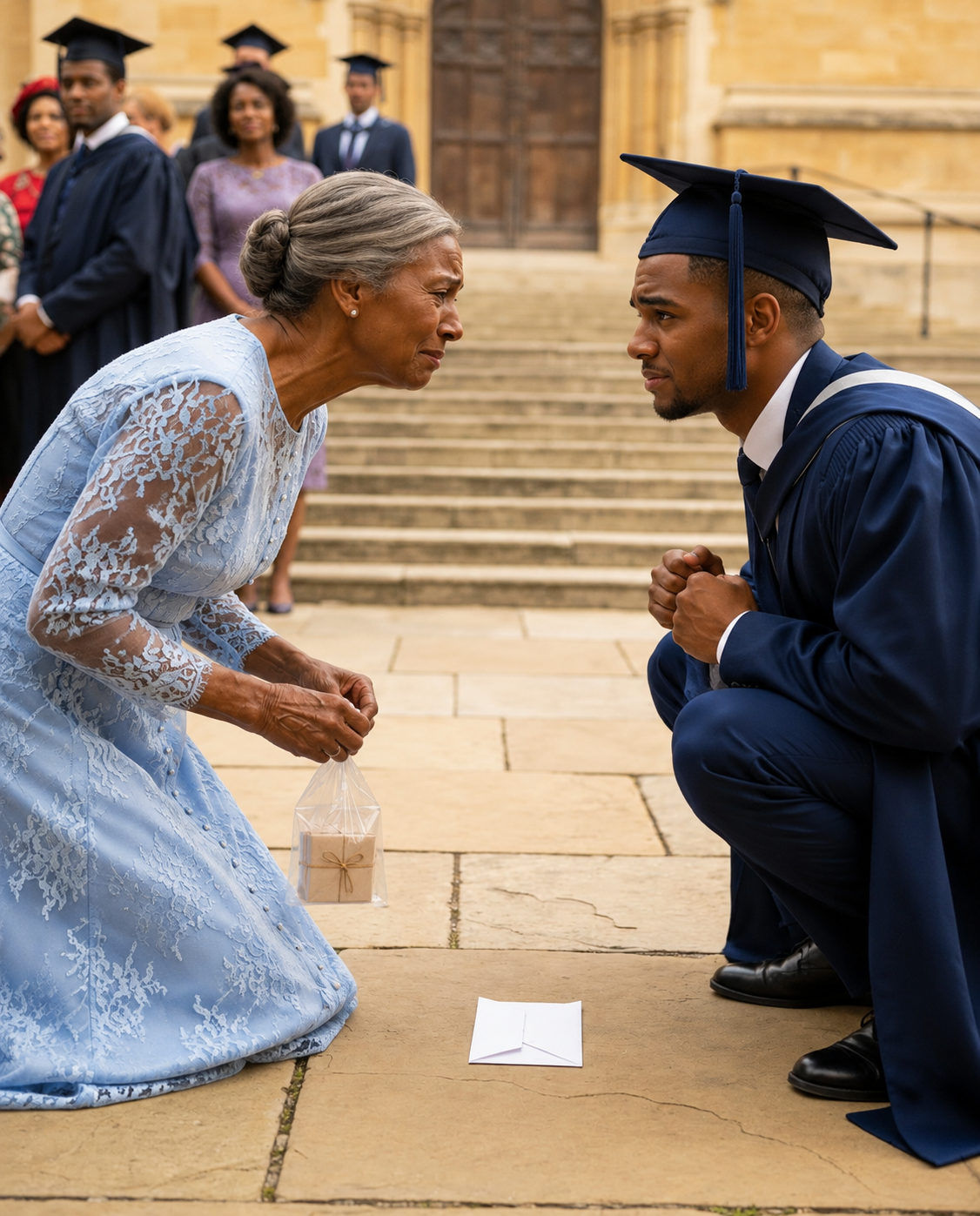I Shouted, ‘Get Out—You Don’t Belong Here!’ at My Own Mother During My Graduation, Thinking I Was Protecting My Future—Until Minutes Later, One Quiet Detail Began Pulling Everything I Believed Apart.