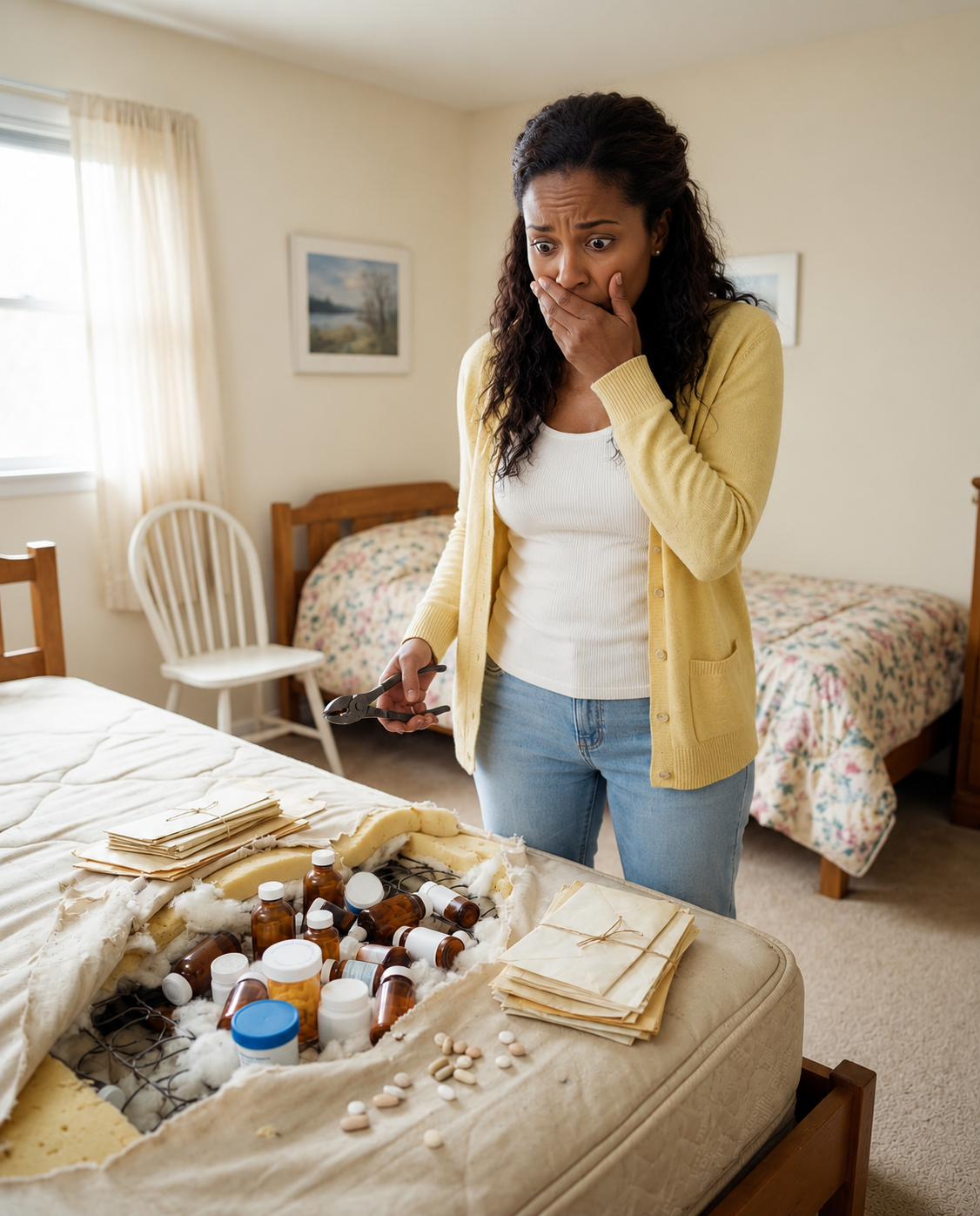 For Three Months A Strange Smell Appeared Every Night On My Husband’s Side Of The Bed — When He Left For A Work Trip, I Finally Cut Open The Mattress… And What I Found Inside Made My Hands Shake