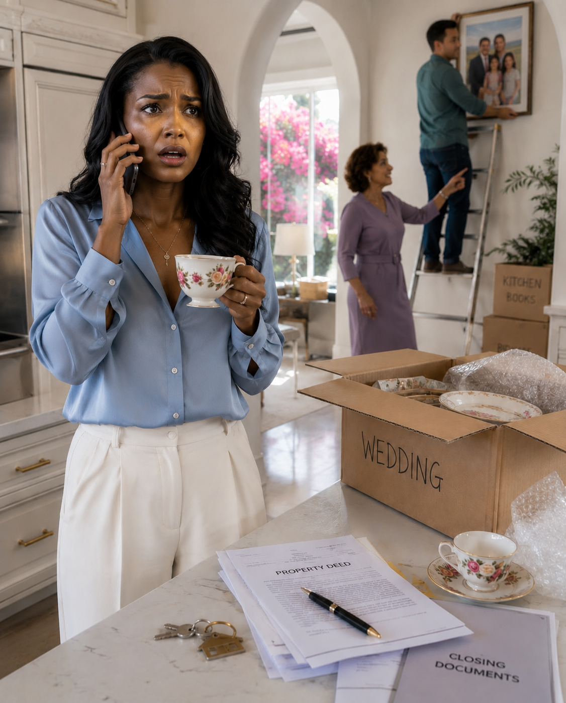 After we moved into the new house, the former landlord called and said, “I forgot to disconnect the camera and accidentally saw your husband and his mother… don’t say anything to him; come here alone.”