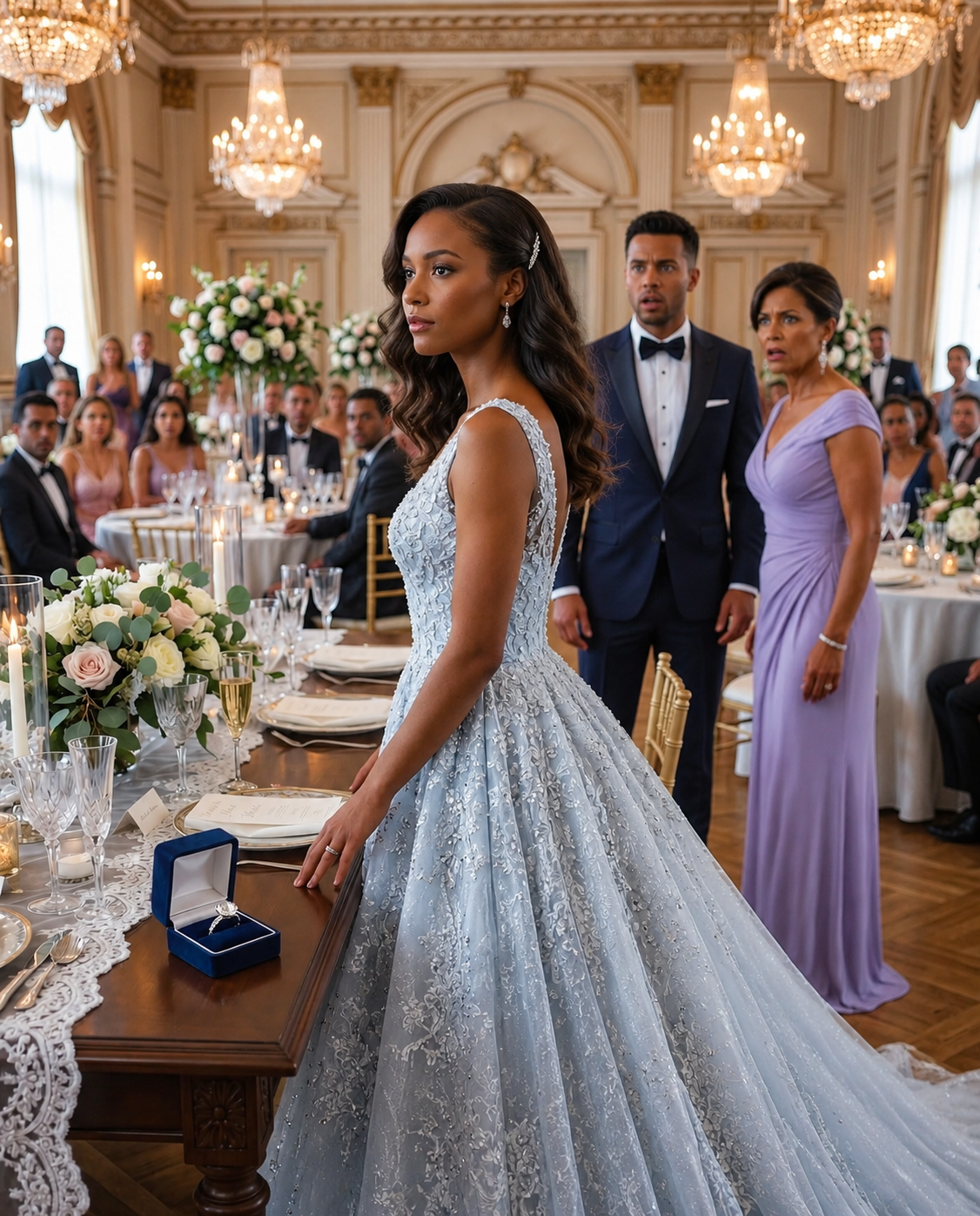 At Our Wedding Reception My Husband Leaned Over And Said “My Mother Will Move Into Your Apartment Now.” Minutes Later I Picked Up The Microphone And Said Something That Froze The Entire Ballroom