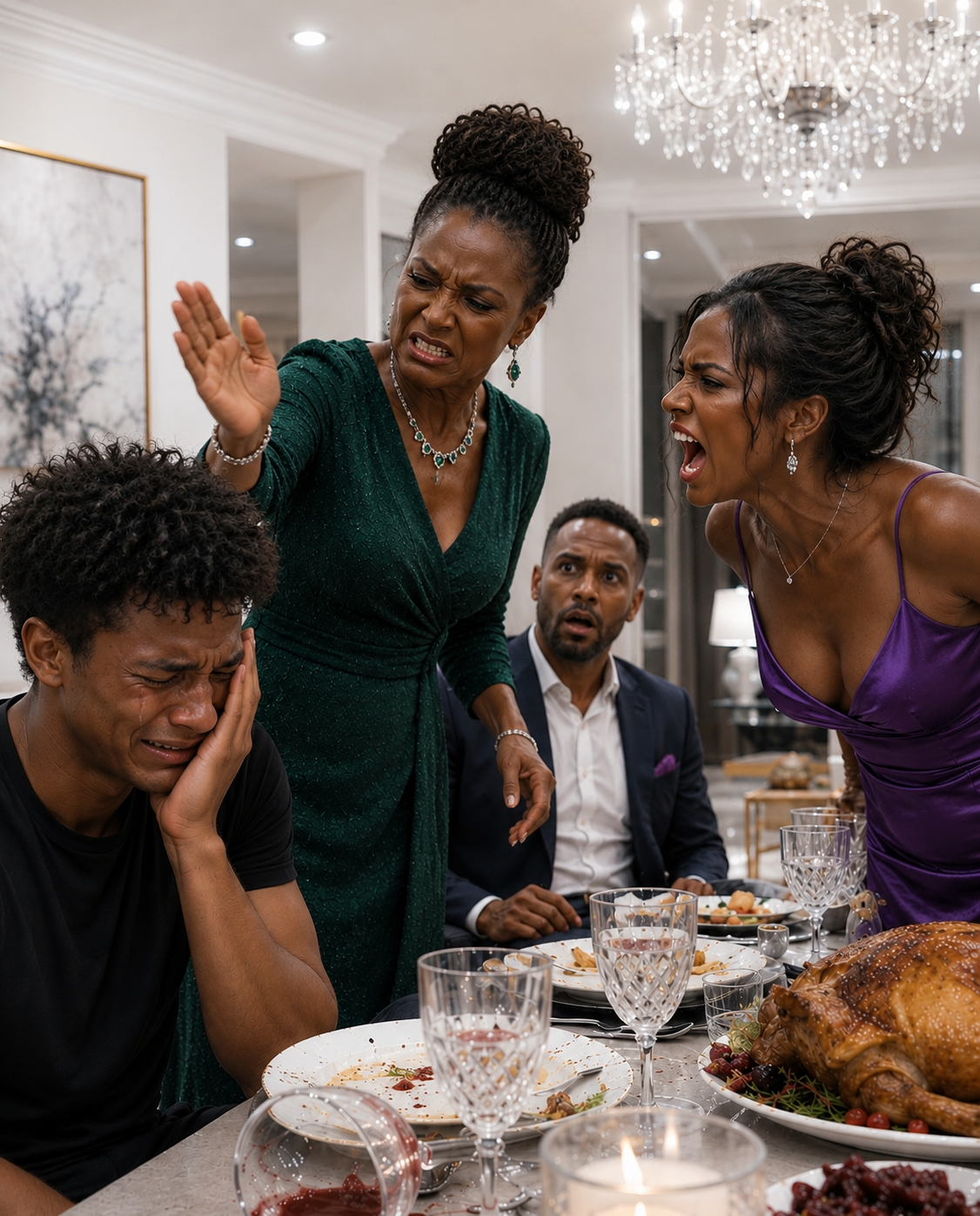 My younger brother had been traveling for six hours and had barely picked up a chicken drumstick when my mother-in-law sl:app:ed him across the mouth in front of my husband. “You greedy little pig! Nobody comes here to eat for free!”