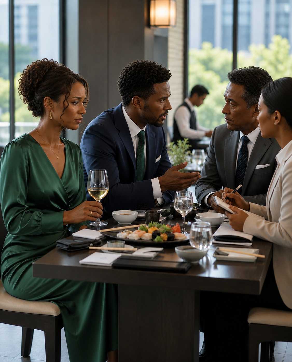 My Husband Took Me To That Dinner Just To Sit Quietly And Look Beautiful… While Talking About His Affair And Money In A Language He Thought I Didn’t Understand. But He Didn’t Know I Heard Every Word—And That Was The Moment I Started Planning His Collapse.