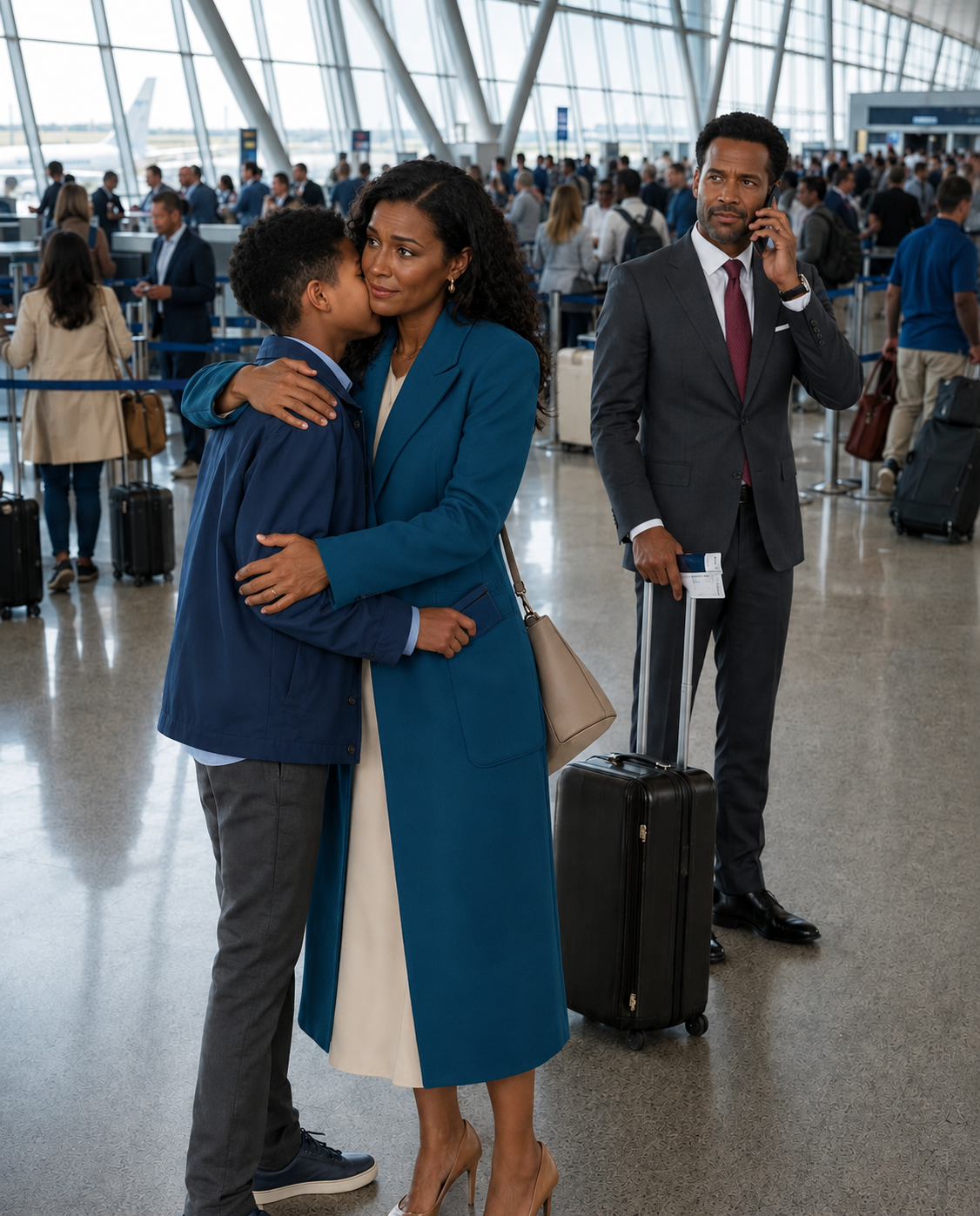 My Wealthy Ex-Husband Smiled When Our 13-Year-Old Son Told the Judge, “Mom Can’t Give Me a Future,” Then Took Him Across the Country. At the Airport, My Son Slipped a Black Card Into My Coat and Whispered, “Don’t Cry—Wait for Me.” When I Checked the $3.8 Million Balance, I Realized Our Custody Battle Had Been Hiding Something Much Bigger…