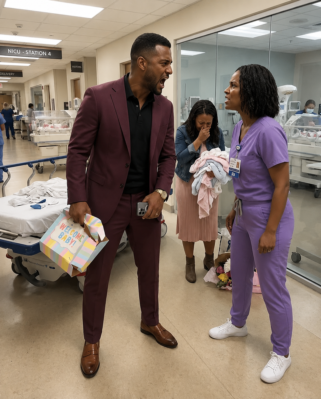 Bl.eed:ing and terrified, a wife signs the emergency C-section papers to save her unborn triplets while her cruel husband turns off his phone to cut cake with his first love.