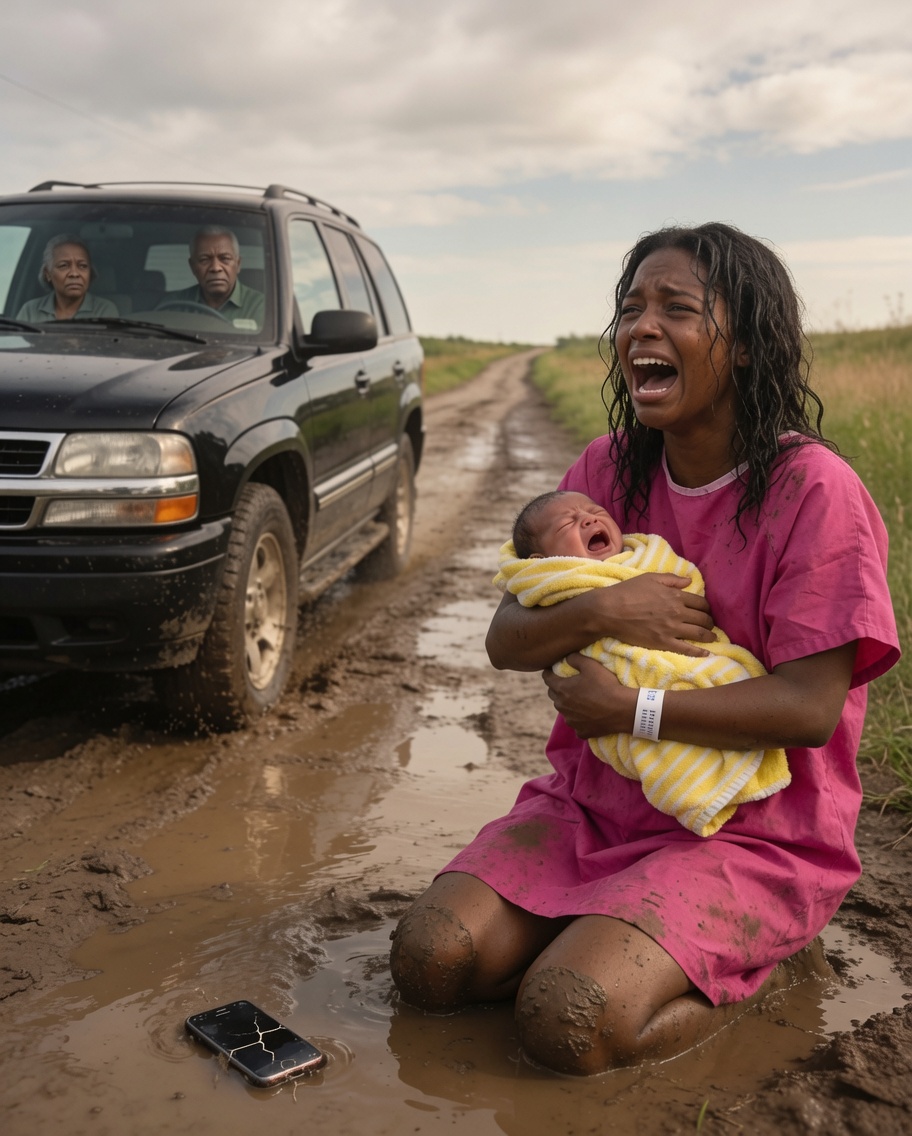 My parents abandoned me and my newborn in a storm, forcing us to walk twelve miles home from the hospital. My mother laughed and said, “Maybe the rain will wash the weakness out of you.”