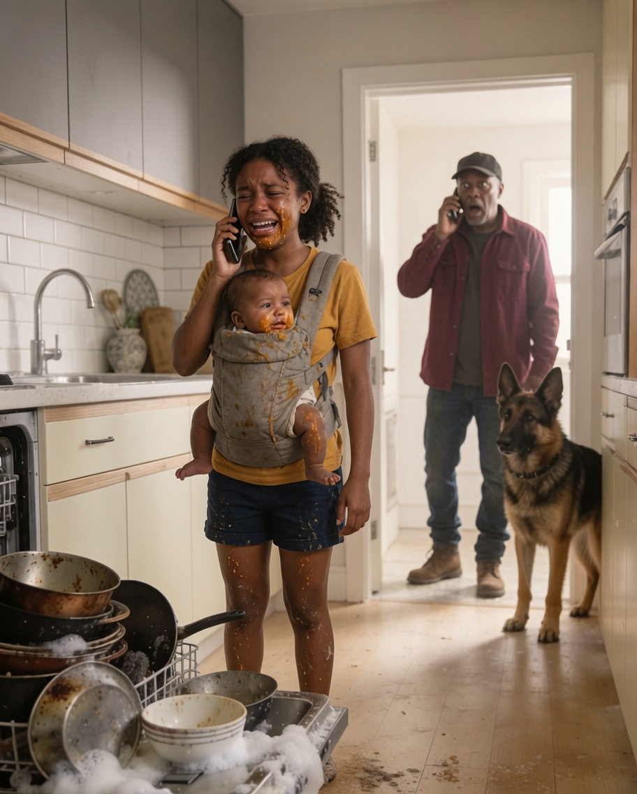 “Dad… I Can’t Do This Anymore,” the Little Girl Sobbed on the Phone — When He Rushed Home and Saw the Truth, His Life Split in Two