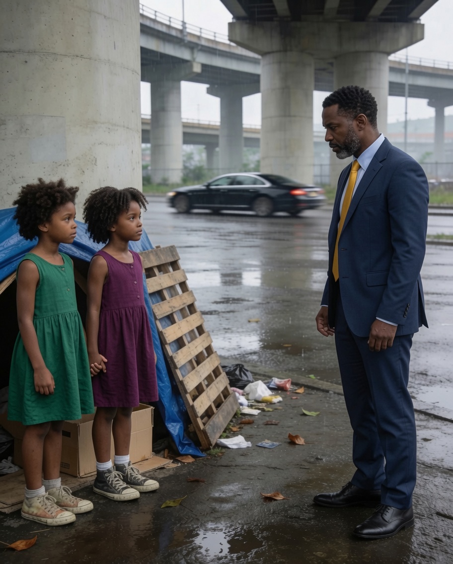 A Billionaire Found Abandoned Twin Girls Under a Bridge—What He Discovered About Their Mother Changed Everything 💔