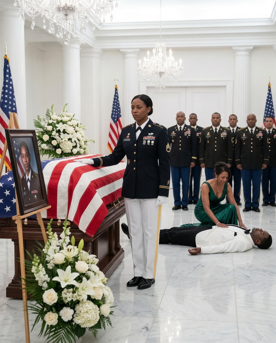 My family gathered around a $100,000 coffin, fully convinced it contained my body, while my husband comforted his mistress and quietly calculated how to spend my military insurance payout. They were certain that leaving me trapped in a snowbound cabin had sealed my fate. What they completely overlooked was one crucial detail—I had spent years training Special Forces soldiers to survive the exact conditions that break everyone else.