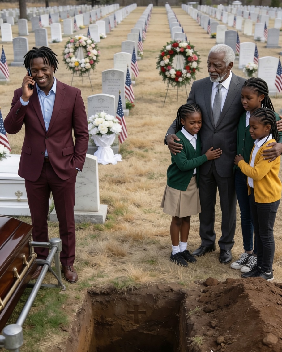 At My Daughter’s Funeral, My Son-in-Law Wanted To Throw My Three Granddaughters To The Orphanage To Remarry, But He Didn’t Know That The Girls Had Already Gathered Quietly The Evidence That Was Going To Destroy Him In Front Of Everyone…