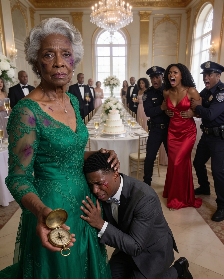 My son violently h//it me 30 times in front of his wife at his birthday dinner. “Get out, you obsolete burden,” she laughed. Then, he hurled the only thing I had left of my late husband—his vintage compass away. I didn’t yell. I didn’t cry. I quietly left the mansion. He thought he had won. But when the sun came up, he was desperately begging me to cancel the command that just ruined his life…