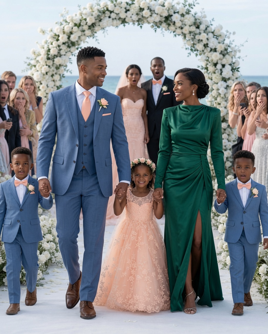 “Try Not to Cry This Time,” My Ex-Husband M0cked Before His Wedding—He Never Imagined I’d Walk In With a Billionaire, Three Children, and the One Truth That Would End His Celebration