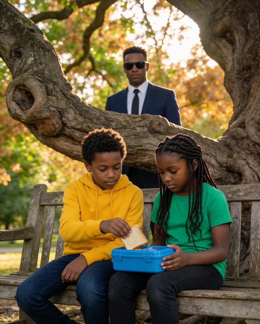 He Followed His 12-Year-Old Son After School, Expecting to Catch Him Lying… But What He Discovered on a Park Bench Left Him Completely Shocked