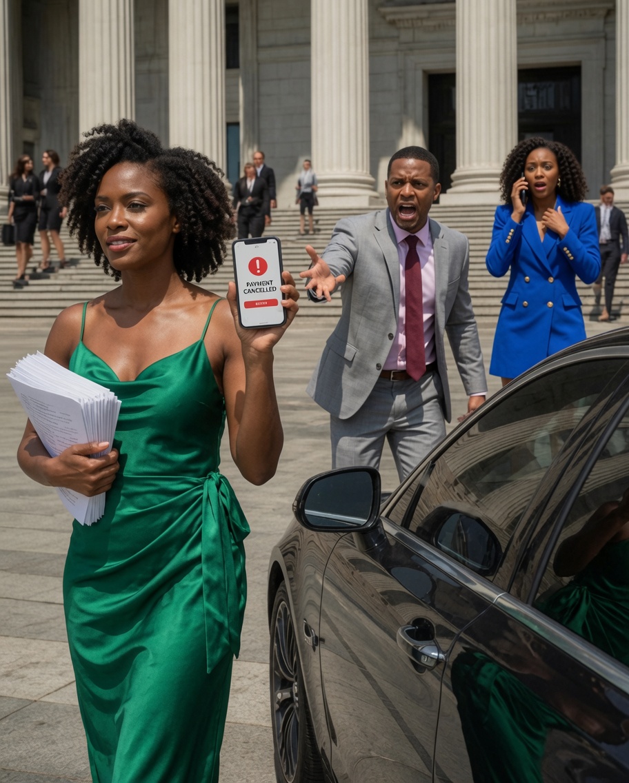 My ex-husband stood outside the courthouse with a smug grin and offered me $25,000 after five years of marriage. I smiled, canceled his sister’s $150,000 tuition in California, and let Diana panic when her cards stopped working inside a boutique.