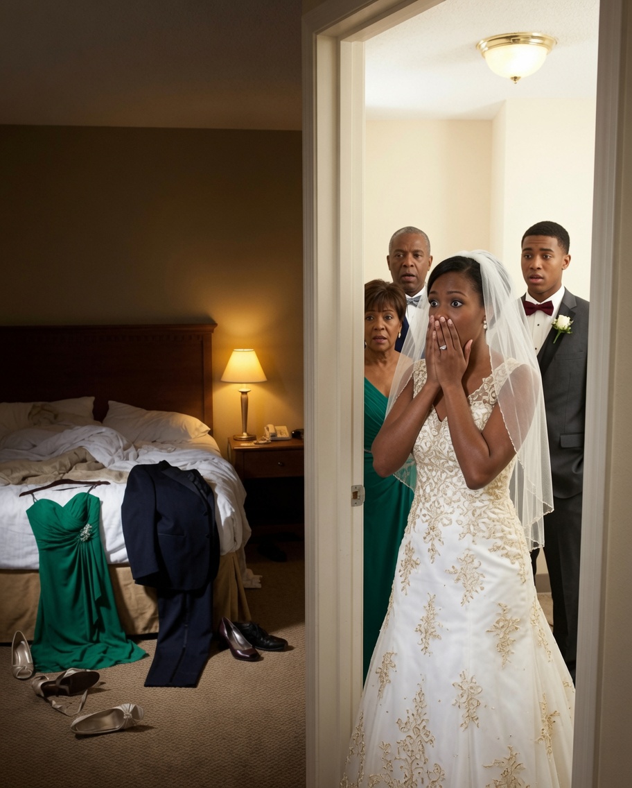 I caught my fiancé in bed with my maid of honor on our wedding day… and then I made a call that…