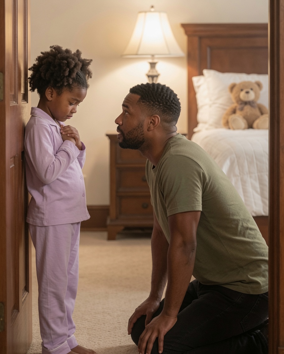 “Papa… my back hurts so much I can’t sleep. Mommy said I’m not allowed to tell you.” I had just come home from a business trip when my daughter’s whisper cracked open the secret her mother tried to seal away.