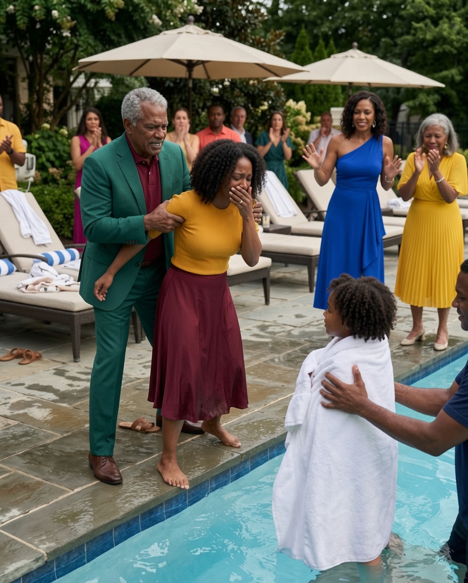 My sister smiled just before my little daughter slipped into the hotel pool. When I tried to reach her, my father grabbed my arm and refused to let me go.