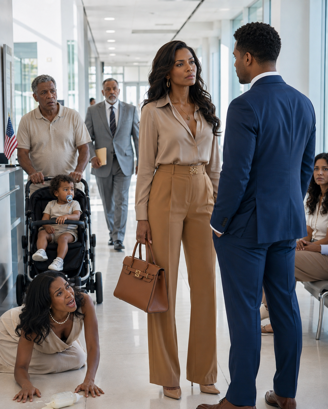 One year after the divorce, I ran into my ex-husband at the hospital, and when he smirked about having a one-year-old son with my former best friend, I smiled and said, “Really?” — five minutes before a man walked in and she dropped the baby bottle.