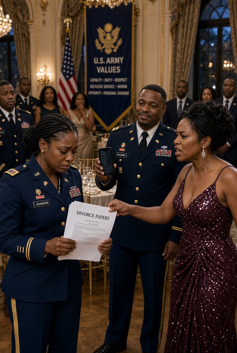 For my 31st birthday, my mother-in-law handed me divorce papers in front of my unit at the Army Ball. My husband filmed it for their entertainment. I signed them calmly, then stood and announced… She had no idea…