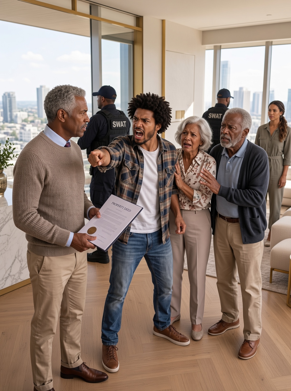 While I Began a New Chapter in Switzerland, My Parents Let My Brother Move Into My Penthouse. They Never Realized I’d Already Sold It to the City’s Most No-Nonsense Lawyer. Then a Tactical Police Unit Arrived…