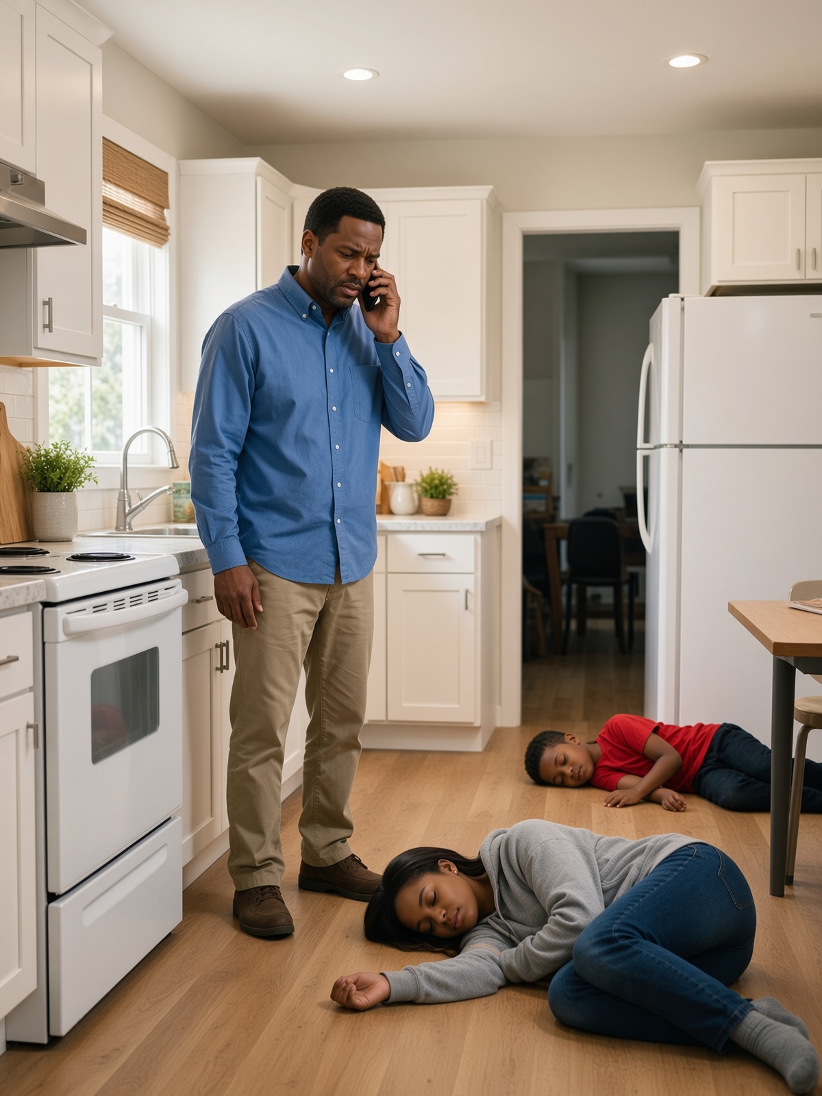 I thought my husband was making an ordinary family dinner until my eight-year-old son and I suddenly became too weak to stand. While I lay on the kitchen floor pretending to be unconscious, I heard my husband walk into the next room and say, “It’s done. She won’t make that meeting tomorrow.” Then he asked about our son—and I realized dinner had been planned around something far bigger than money disappearing from our account.