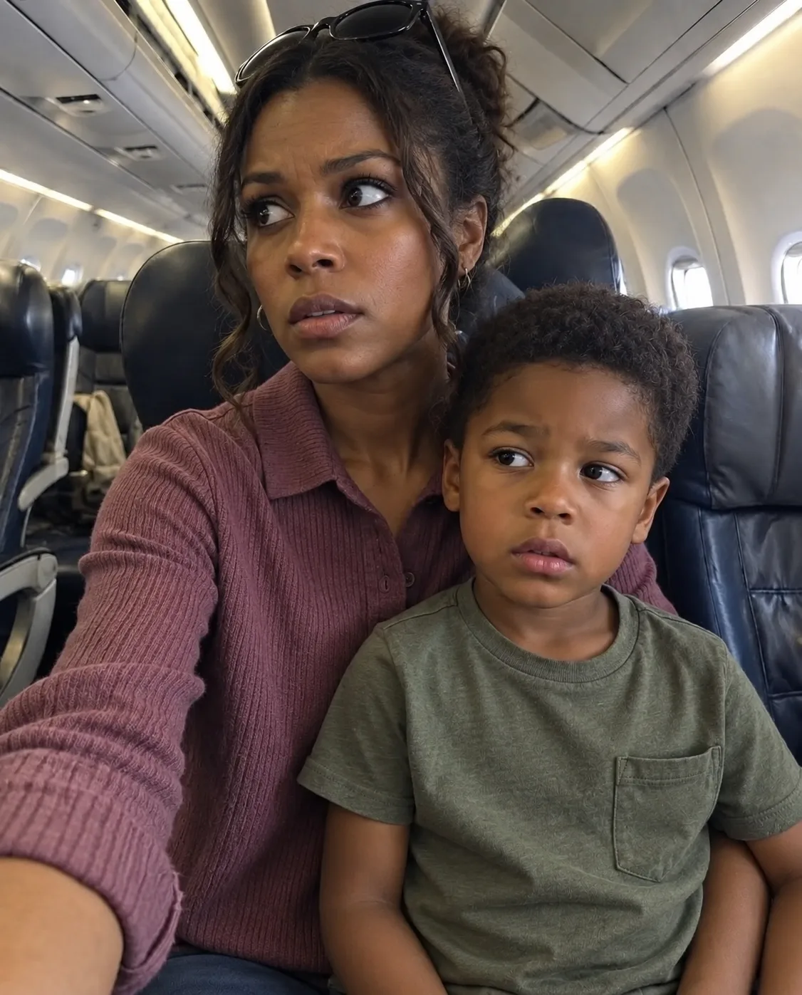 My Son and I Got on My Pilot Husband’s Flight to Surprise Him – Then He Said Something over the Speakers That Made Us Stop Smiling