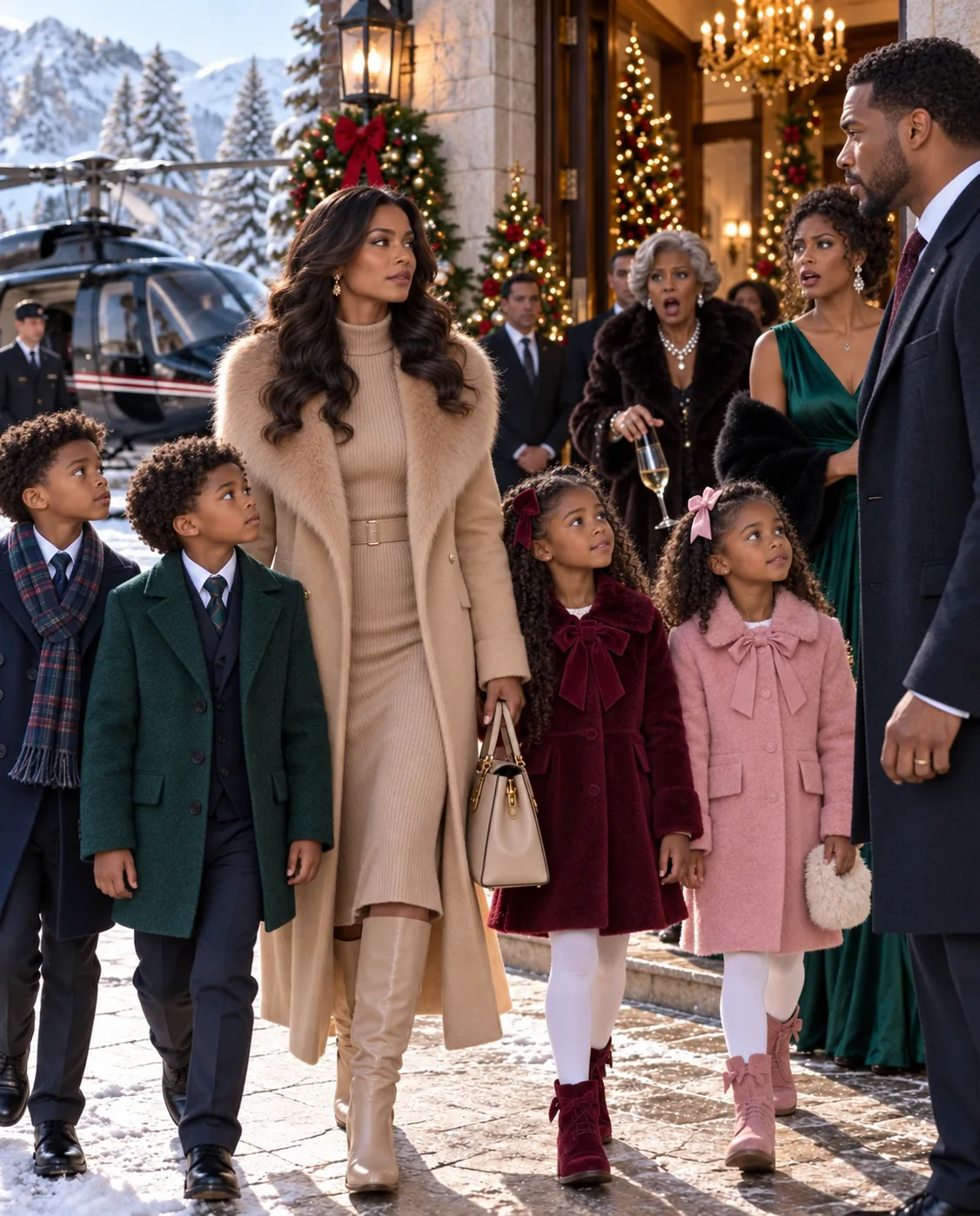 Eight Years After My Husband Walked Out Days After I Told Him I Was Pregnant, He Invited Me to Christmas Dinner to Show Off the “Perfect Life” He’d Built Without Me—So I Arrived With the Four 8-Year-Old Children He Never Knew Existed. His Fiancée Went Silent… Then His Mother Opened a Locked Desk and Pulled Out the Letter That Explained Why the Truth Had Been Buried for Eight Years