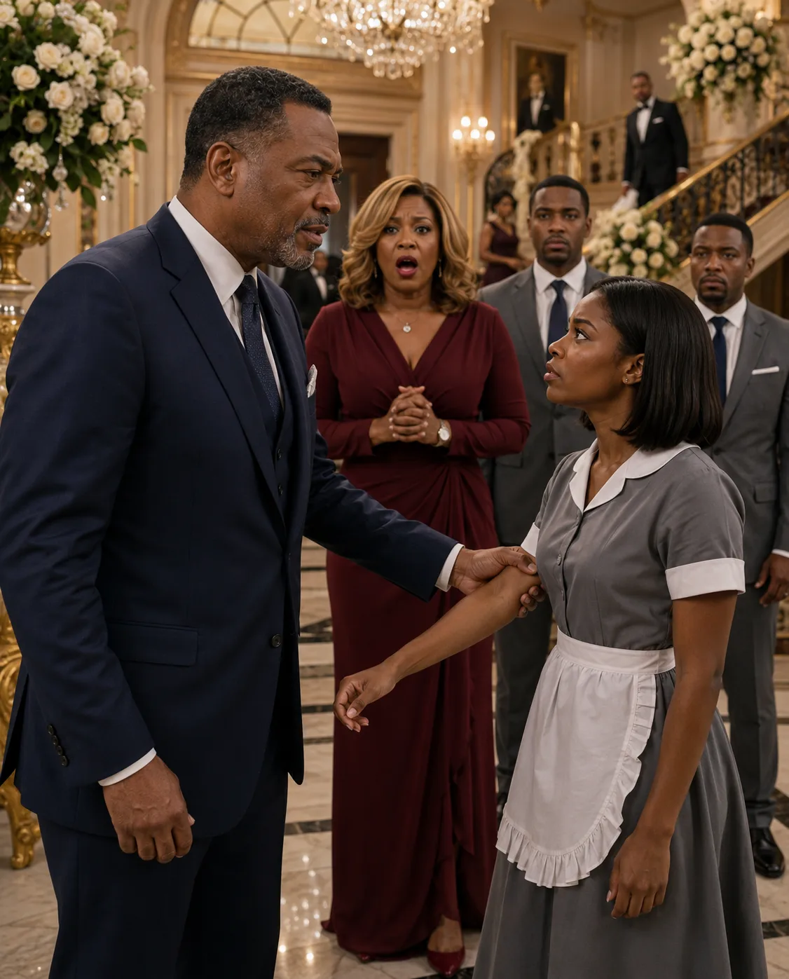 For 27 years, my parents treated me like a servant and excluded me from my brother’s wedding. I obeyed quietly—until the bride’s father saw me, dropped his glass, and asked something that terrified everyone.