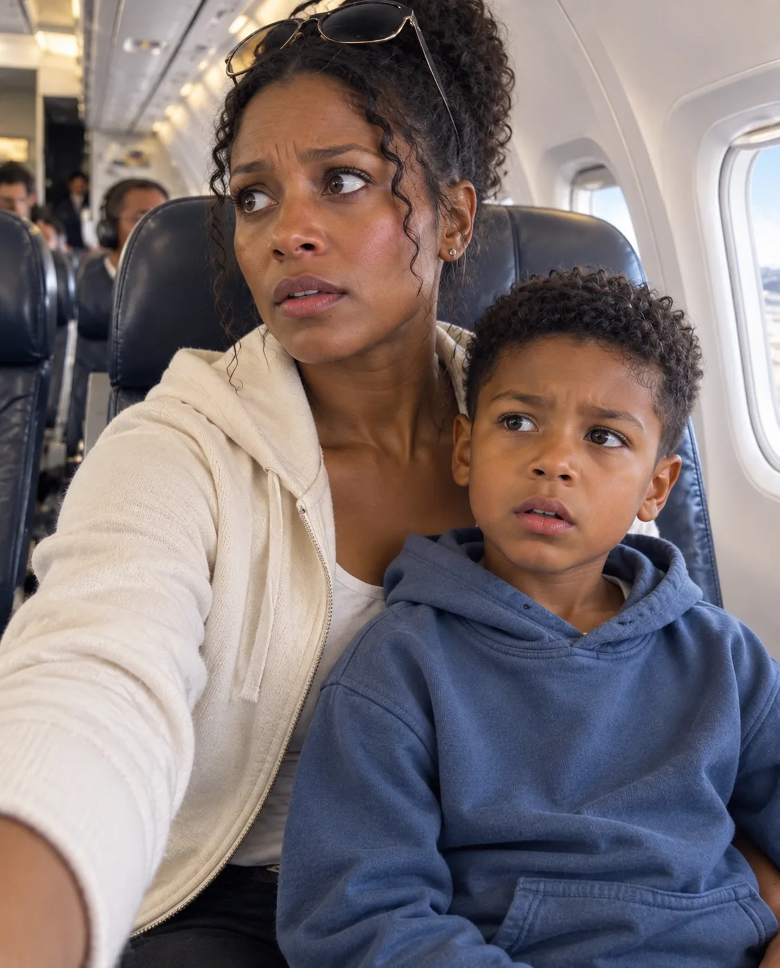 My Son and I Secretly Boarded My Pilot Husband’s Flight to Surprise Him—Then He Announced Another Woman Was “the Person He Wanted Beside Him”