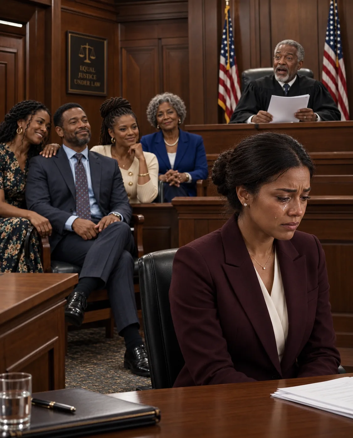At the divorce hearing, my husband sat back with a smug smile. “You’ll never touch my money again.” His mistress added, “That’s right, honey.” His mother smirked. “She doesn’t deserve a single penny.” They had no idea what I was about to reveal.