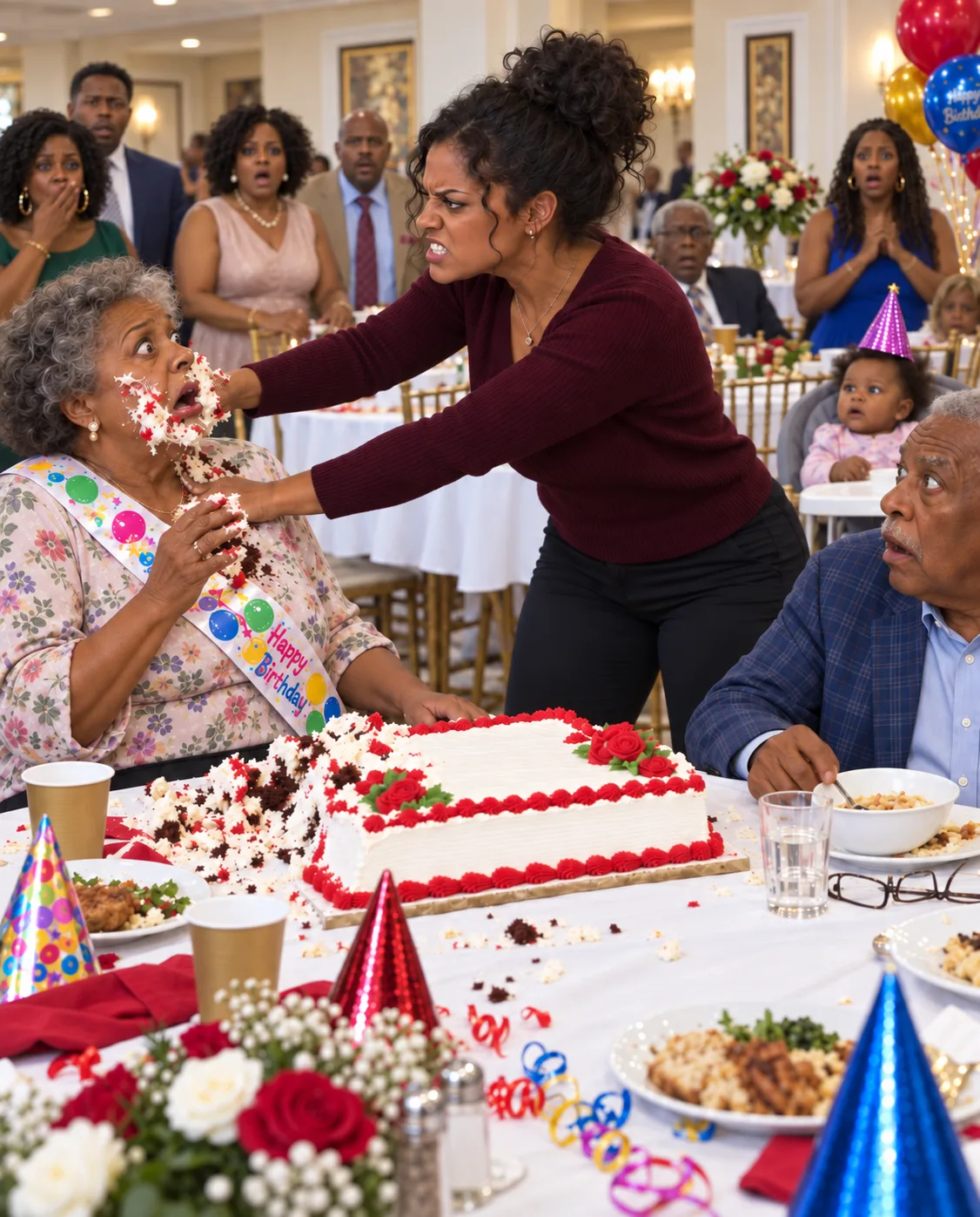 My mother-in-law sl@pped my 2-year-old daughter at her birthday banquet, snarling, “You useless piece of trash, this girl has defective genetics!”