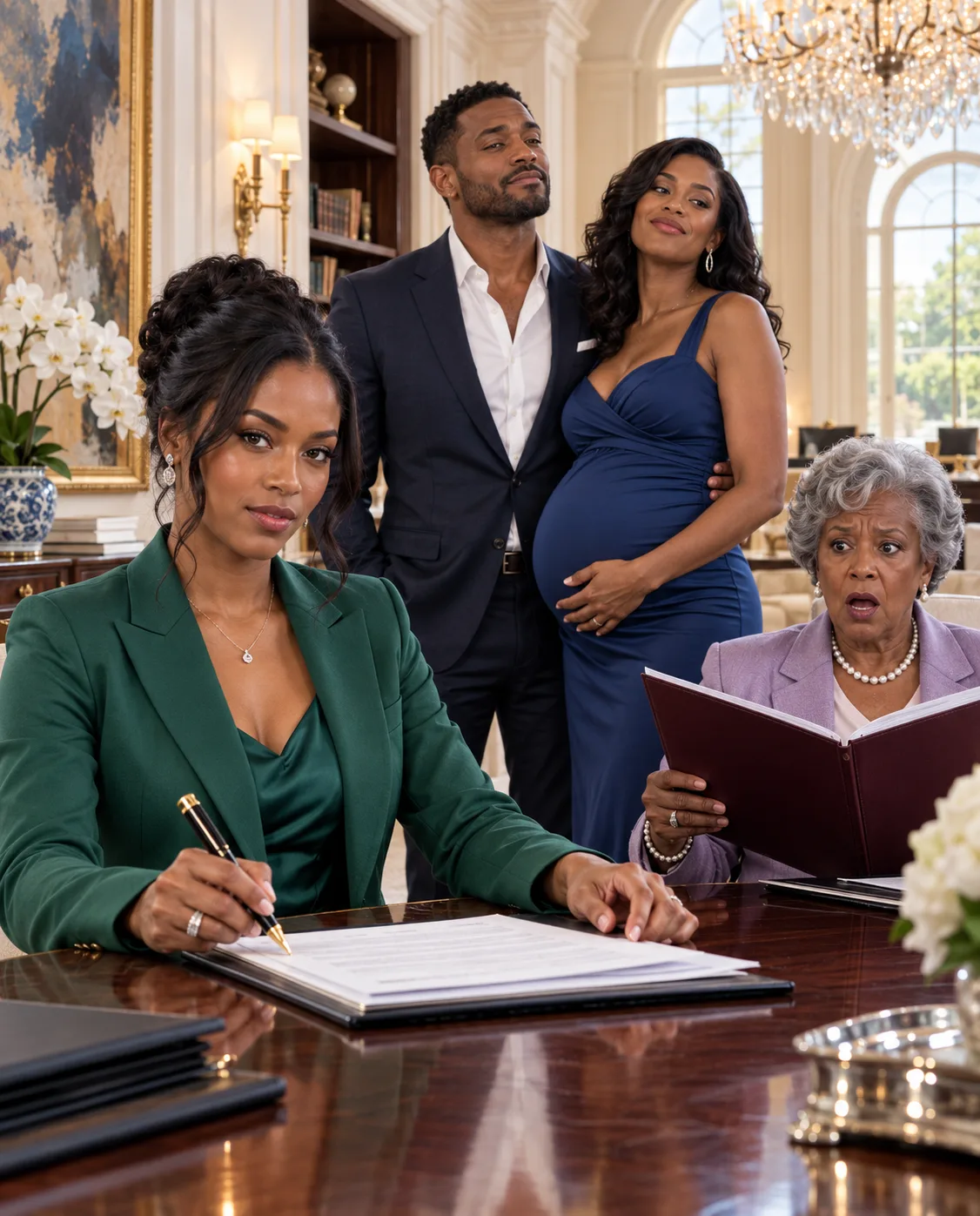 My Husband Ordered Me to Sign Everything Over While My Pregnant Sister Smirked—Then His Mother Read the Final Folder