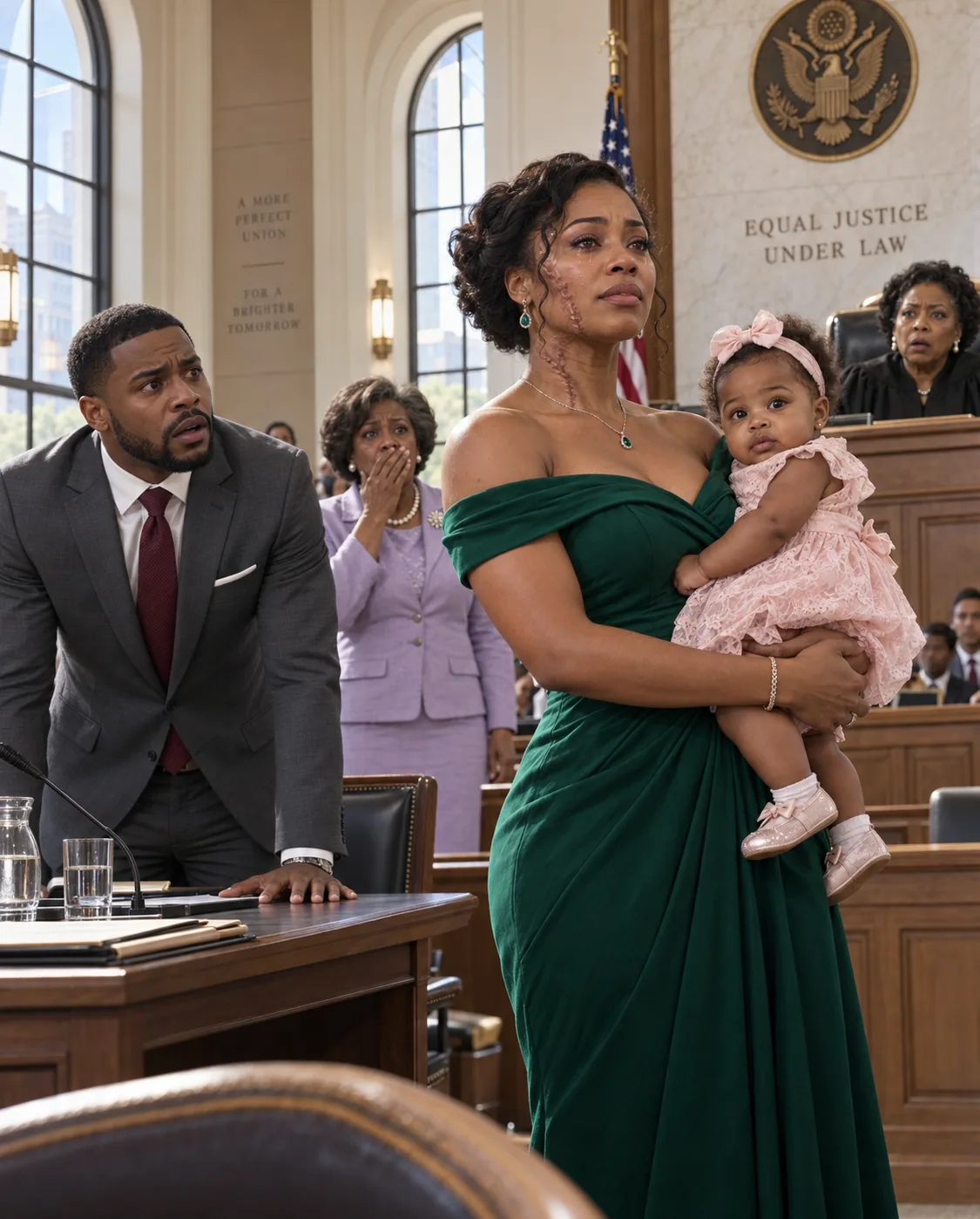 Eight Months Pregnant, I Refused to Sign Over My Father’s House—So My Husband Shoved Me Into a Boiling Stockpot. Six Months Later, I Walked Into Court With Our Healthy Daughter… and the Footage He Thought He’d Destroyed