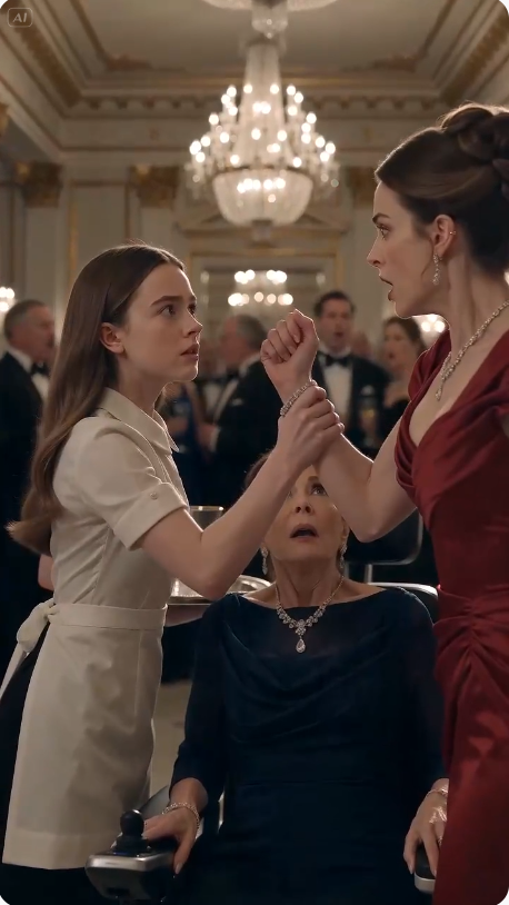 The Waitress Who Stopped a Billionaire's Hand