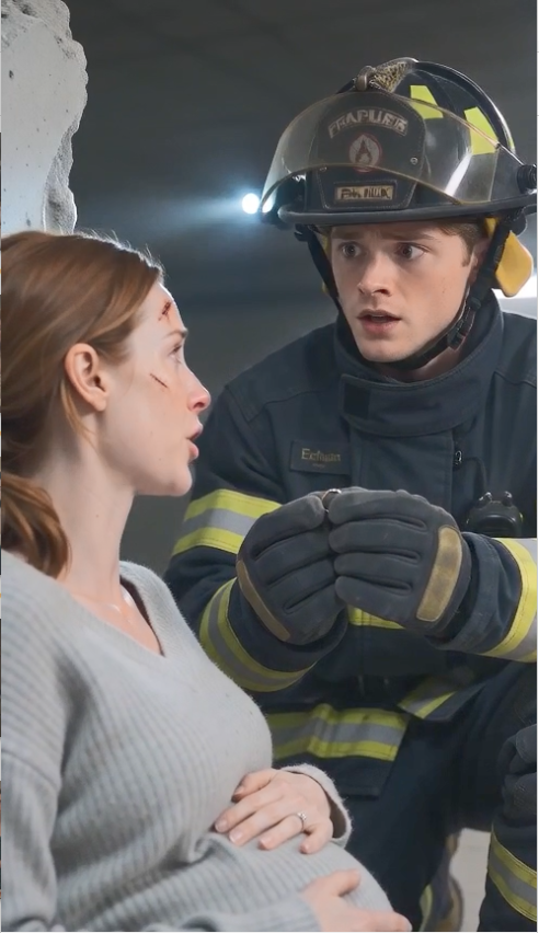 “My Firefighter Husband Ran Past His Pregnant Wife to Save His Ex — The Ring She Gave a Rookie Revealed Everything”