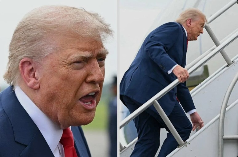 Trump Air Force One Fall Claims Unverified.newsbeat