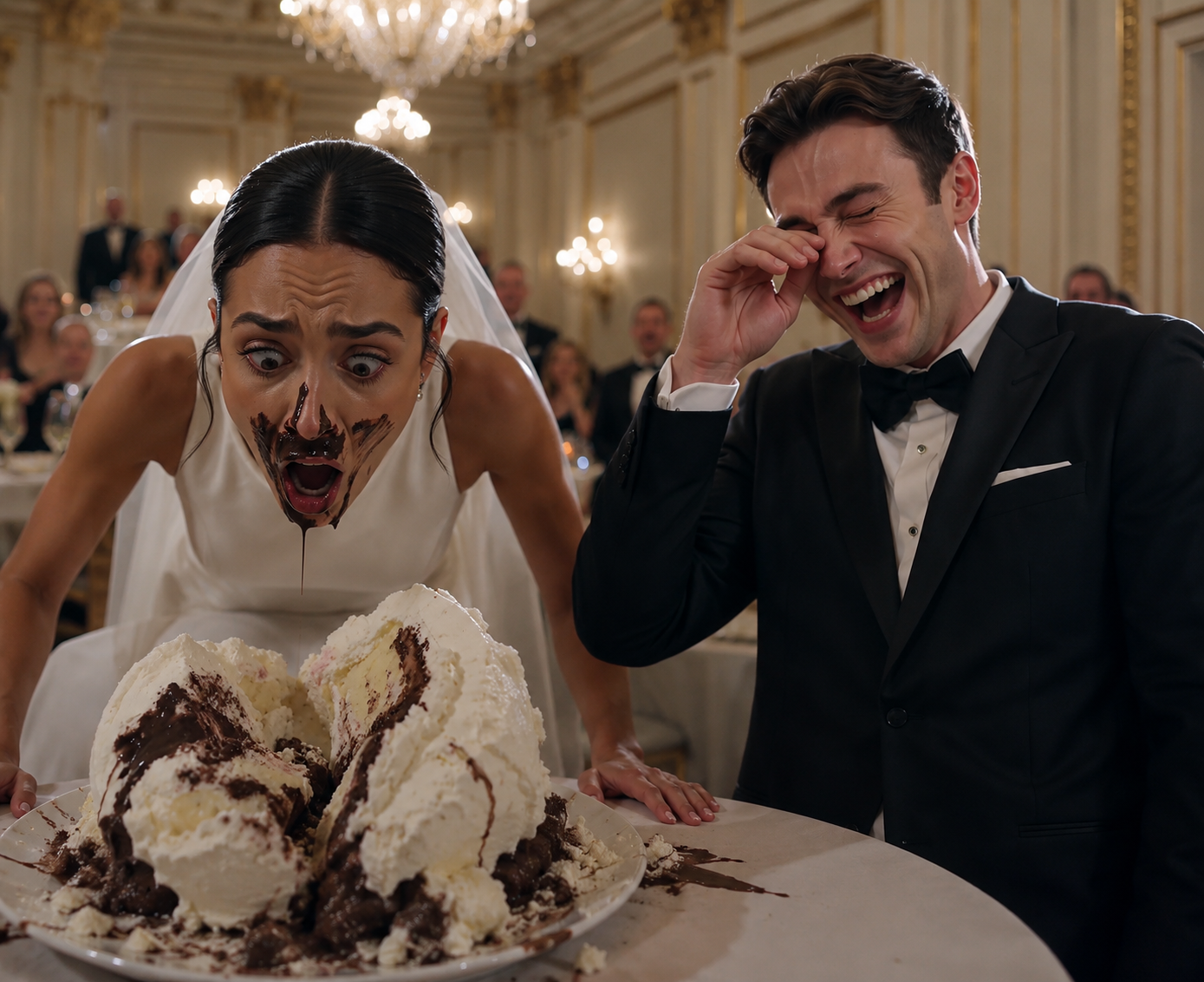 🥇 He Thought Shoving Me Into the Wedding Cake Was Funny—Until I Took the Microphone