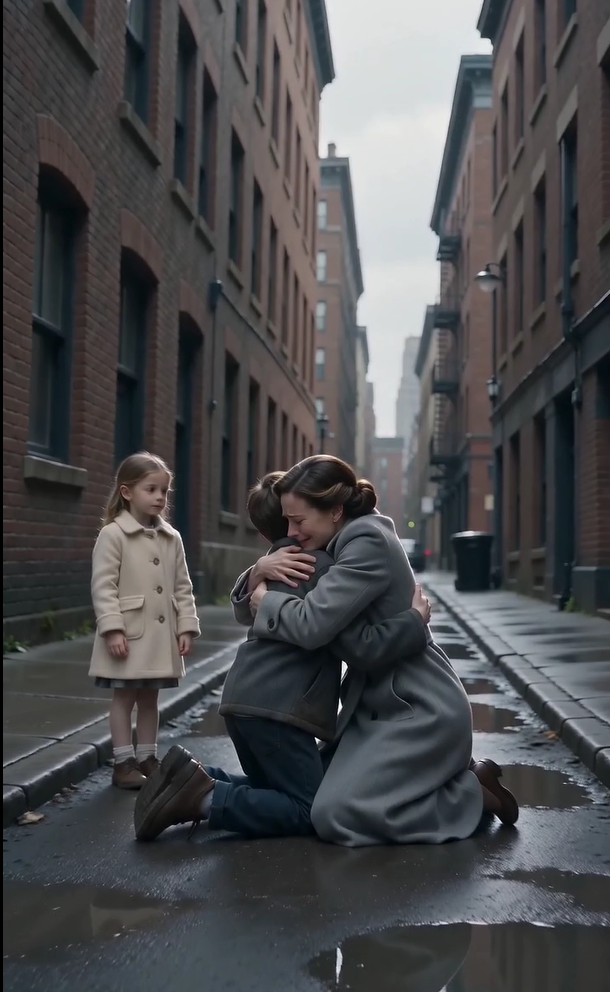 She Gave a Sandwich to a Homeless Boy—Then He Called Her "Mom" and Froze the Entire Street